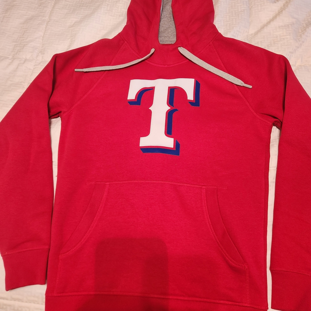 Antigua Red and Gray Hoodie